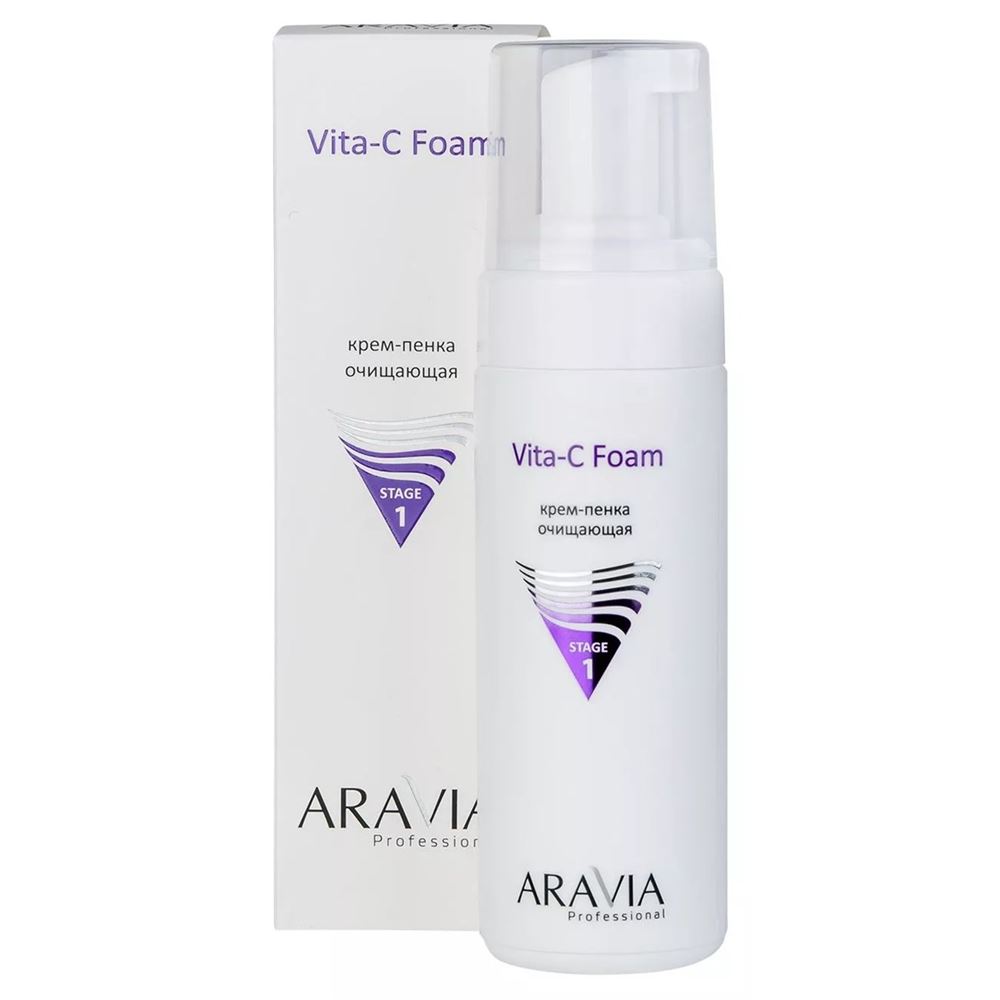 Aravia Professional Профессиональная косметика Vita-C Foaming Крем-пенка очищающая