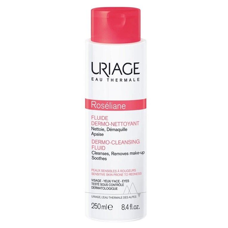 Uriage Roseliane Roseliane Dermo-Cleansing Fluid Дермоочищающая эмульсия для лица и контура глаз