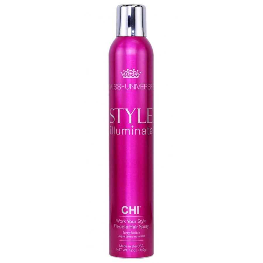 CHI Miss Universe Style Illuminate Style Illuminate Work Your Style Flexible Hair Spray Лак для волос Мисс Вселенная средней фиксации