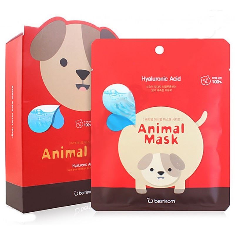 Berrisom Face Care Animal Mask Series - Dog Маска тканевая с гиалуроновой кислотой 