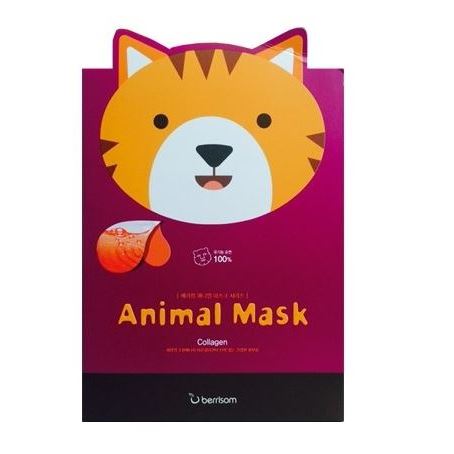 Berrisom Face Care Animal Mask Series - Cat Маска тканевая с морским коллагеном 