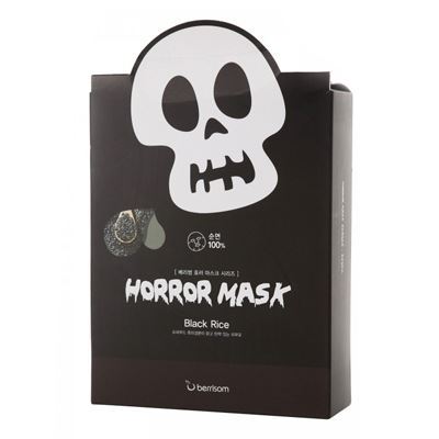 Berrisom Face Care Horror Mask Series - Skull Маска тканевая с экстрактом черного риса 