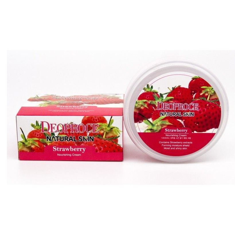 Deoproce Natural Skin Strawberry Nourishing Cream Питательный крем для лица и тела с экстрактом клубники