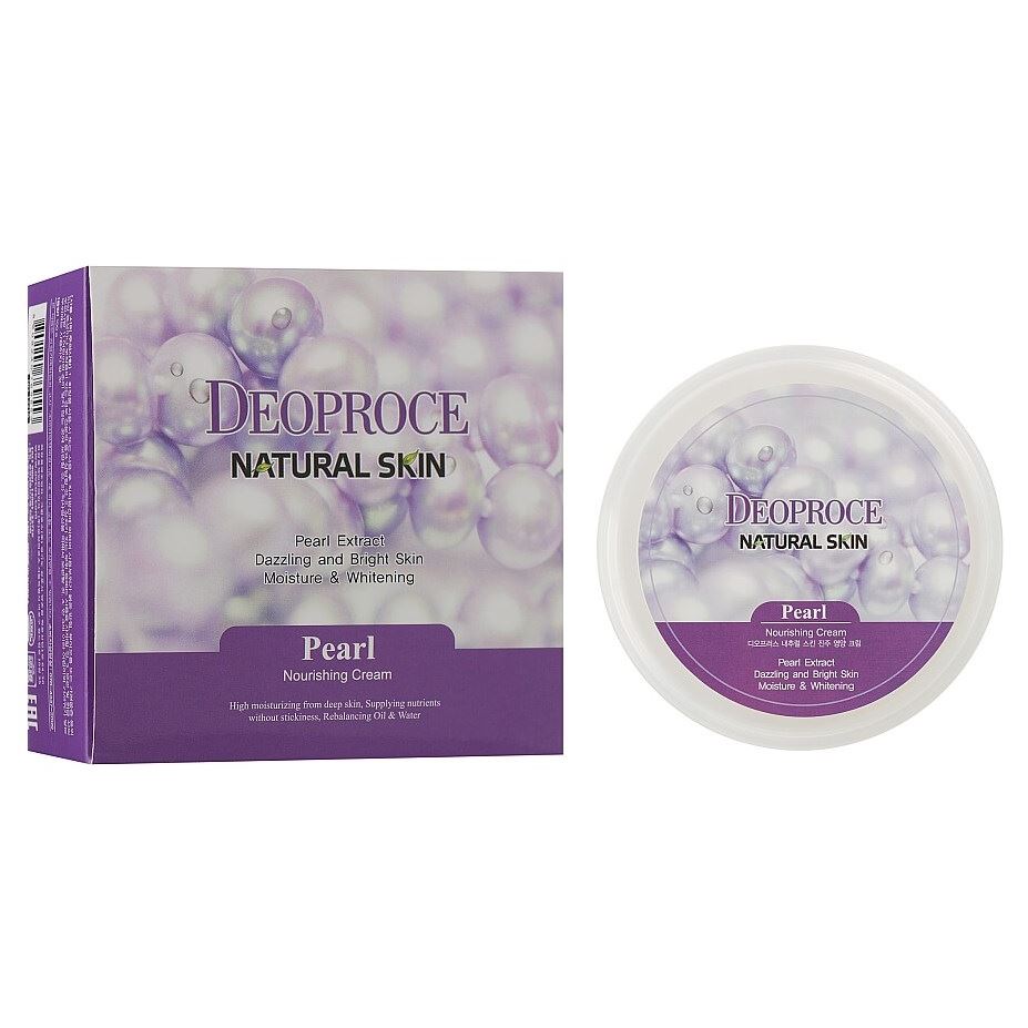Deoproce Natural Skin Pearl Nourishing Cream Крем для лица и тела питательный с экстрактом жемчуга
