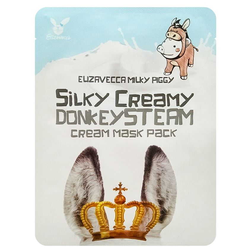 Elizavecca Milky Piggy Donkey Piggi Silky Creamy Donkey Steam Cream Mask Pack Тканевая маска с паровым кремом из молока ослиц