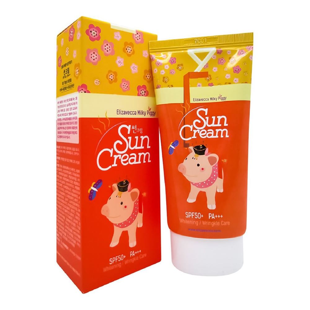 Elizavecca Milky Piggy Sun Cream SPF 50+ PA+++ Солнцезащитный крем для лица осветляющий антивозрастной SPF 50+ PA+++