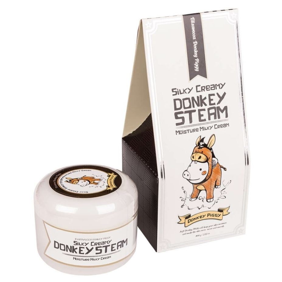 Elizavecca Face & Eyes Care Donkey Piggy Silky Creamy Donkey Steam Moisture Milky Cream Крем для лица паровой, молочный увлажняющий