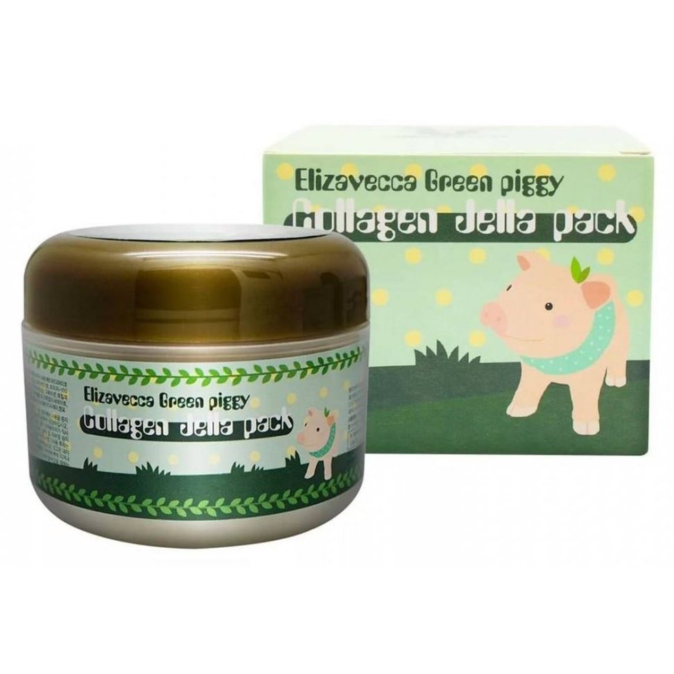 Elizavecca Face & Eyes Care Green Piggy Collagen Jella Pack Гелевая коллагеновая маска
