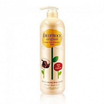 Deoproce Hair Care Original Scalp Care Shampoo 2 in 1 Black Garlic Шампунь-бальзам с черным чесноком от выпадения волос