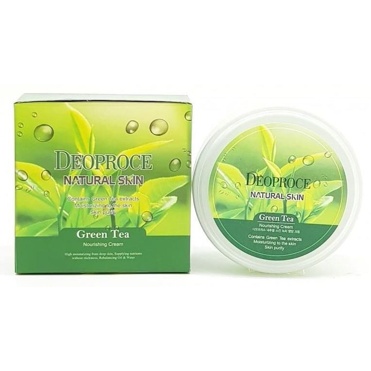 Deoproce Natural Skin Green Tea Nourishing Cream Крем для лица и тела с экстрактом зеленого чая