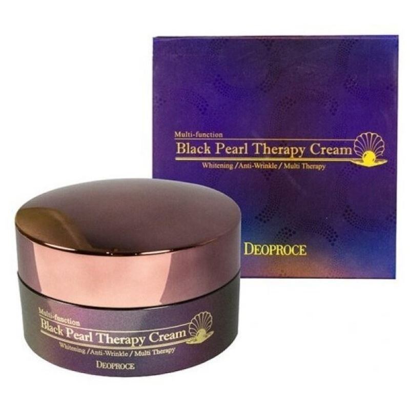 Deoproce Creams  Black Pearl Therapy Cream Антивозрастной крем с черным жемчугом