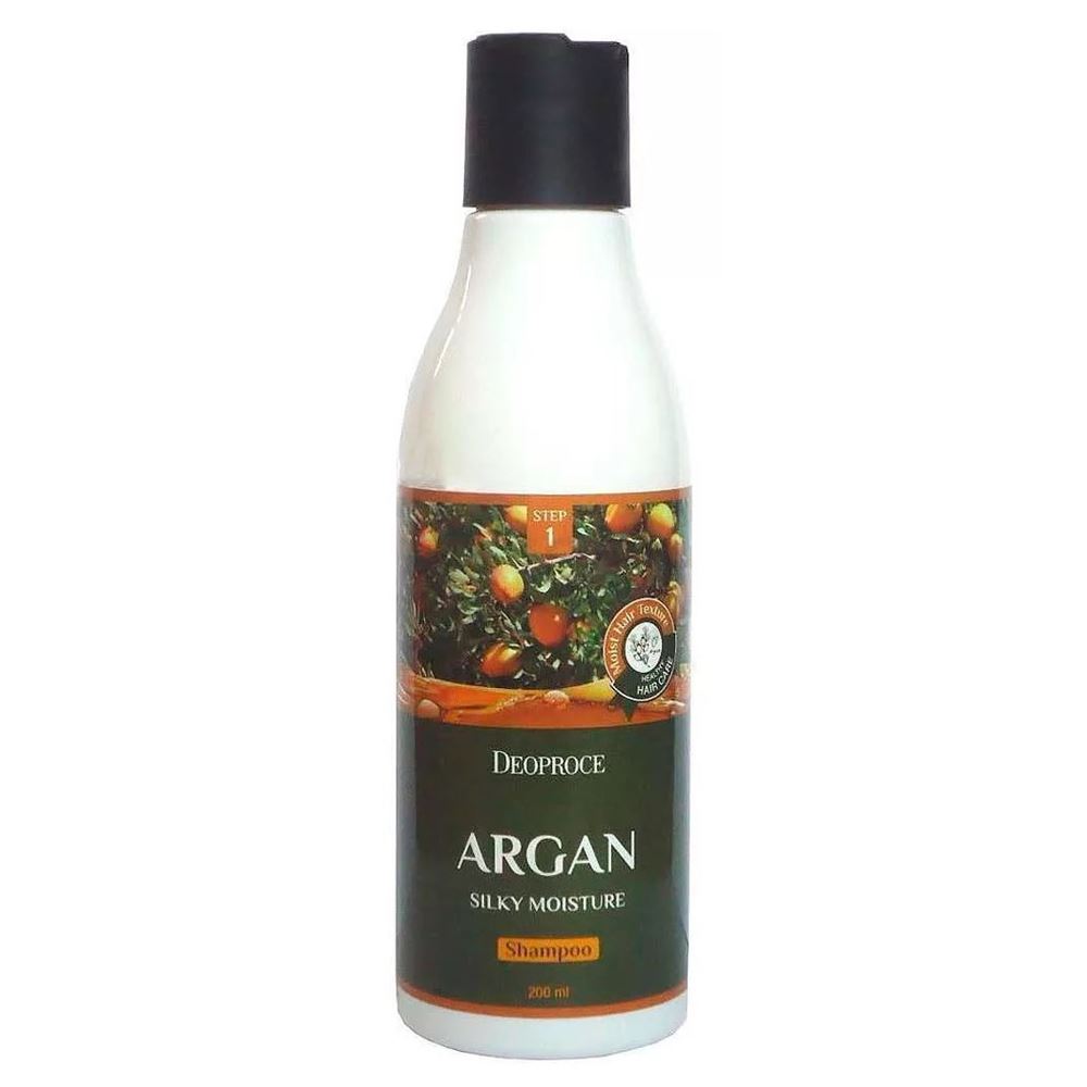 Deoproce Hair Care Argan Silky Moisture Shampoo  Шампунь с Аргановым маслом 
