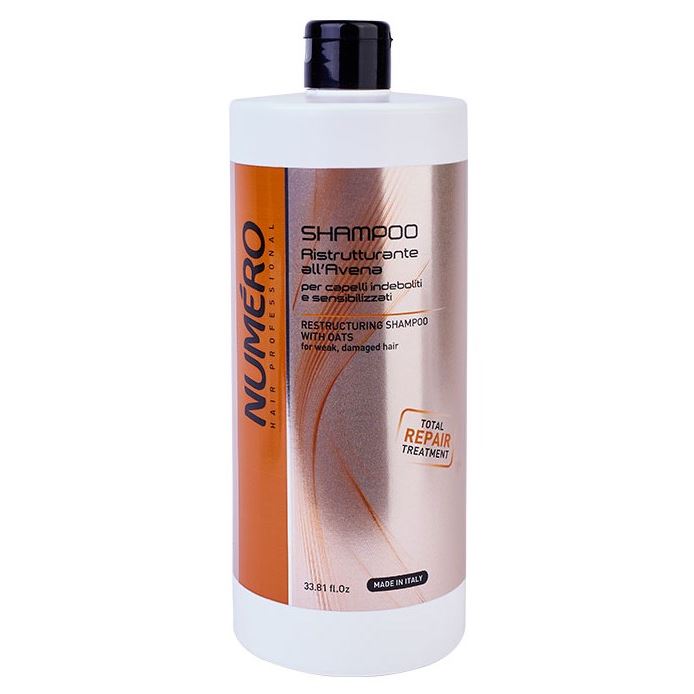 Brelil Professional Numero  Restructuring Oat Shampoo Шампунь с экстрактом овса для ослабленных и чувствительных волос 
