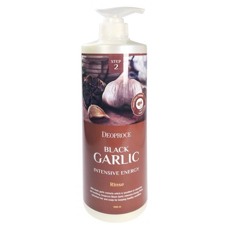 Deoproce Hair Care Black Garlic Intensme Energy Rinse Бальзам для волос с экстрактом черного чеснока 