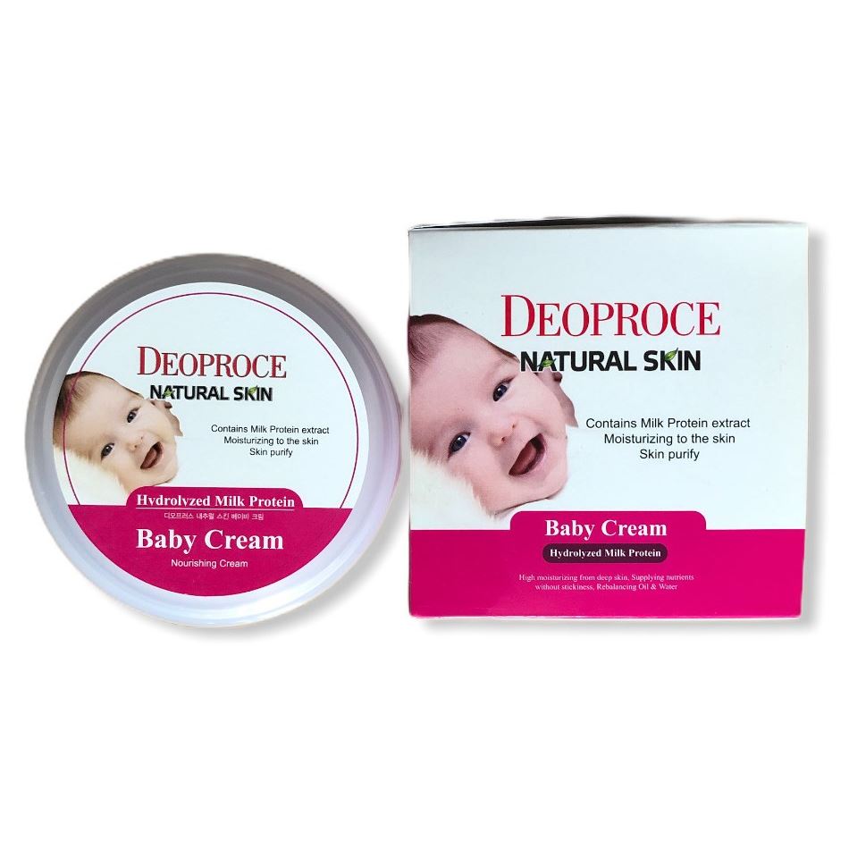 Deoproce Natural Skin Baby Cream Детский питательный крем с молочными протеинами