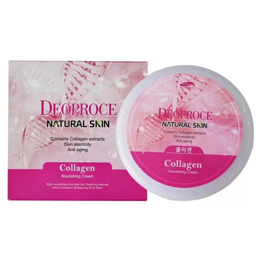 Deoproce Natural Skin Collagen Nourishing Cream Крем для лица и тела с морским коллагеном