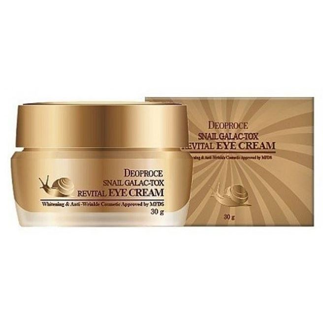 Deoproce Snail Snail Galac-Tox Revital Eye Cream Крем для кожи вокруг глаз с муцином улитки и галактомикис