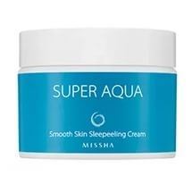 Missha Face Care Super Aqua Smooth Skin Peeling Cream Крем-пилинг для лица, Разглаживающий ночной крем для лица