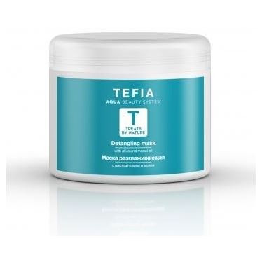 Tefia Treats By Nature Detangling Mask With Olive and Monoi Oil Маска разглаживающая с маслом оливы и монои 