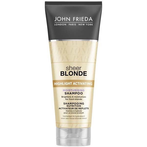 John Frieda Sheer Blonde  Highlight Activating Moisturising Shampoo Увлажняющий активирующий шампунь для светлых волос