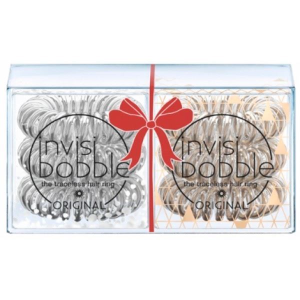 Invisibobble Резинки для волос Holiday Duo Pack Резинка-браслет для волос серебряная/бронзовая