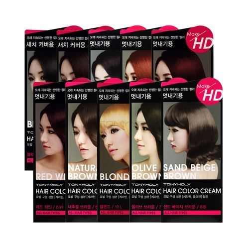 Tony Moly Hair Care Make HD Hair Color Cream Крем-краска для волос 