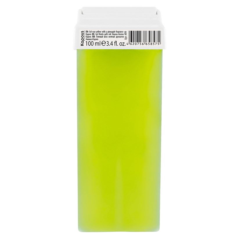 Kapous Professional Depilation Воск в кассетах Ананас Гелевый воск "С ароматом Ананаса" широкий ролик