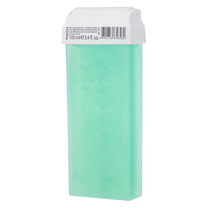 Kapous Professional Depilation Воск в кассетах Эвкалипт Гелевый воск "С ароматом Эвкалипта" широкий ролик