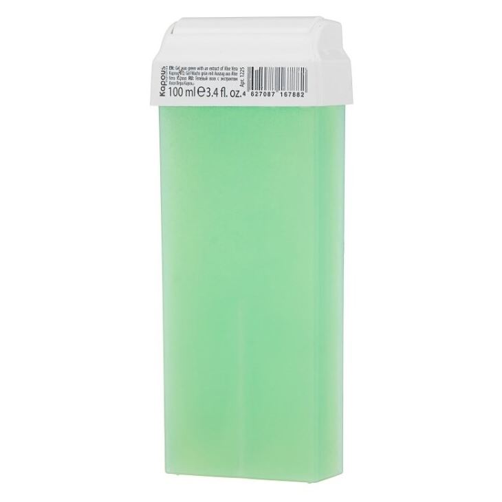 Kapous Professional Depilation Воск в кассетах Алоэ Вера Гелевый воск "С экстрактом Алоэ Вера" широкий ролик