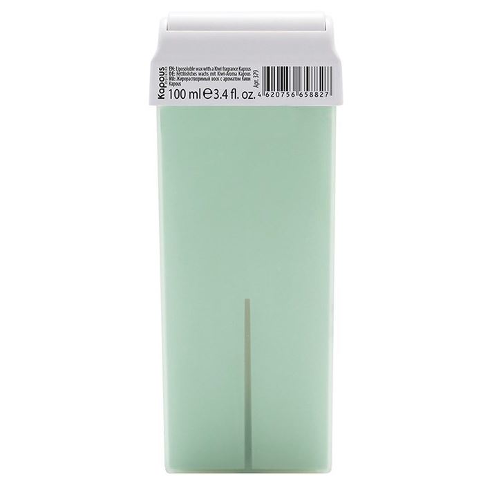 Kapous Professional Depilation Воск в кассетах Киви с широким роликом Жирорастворимый воск "С ароматом Киви" широкий ролик