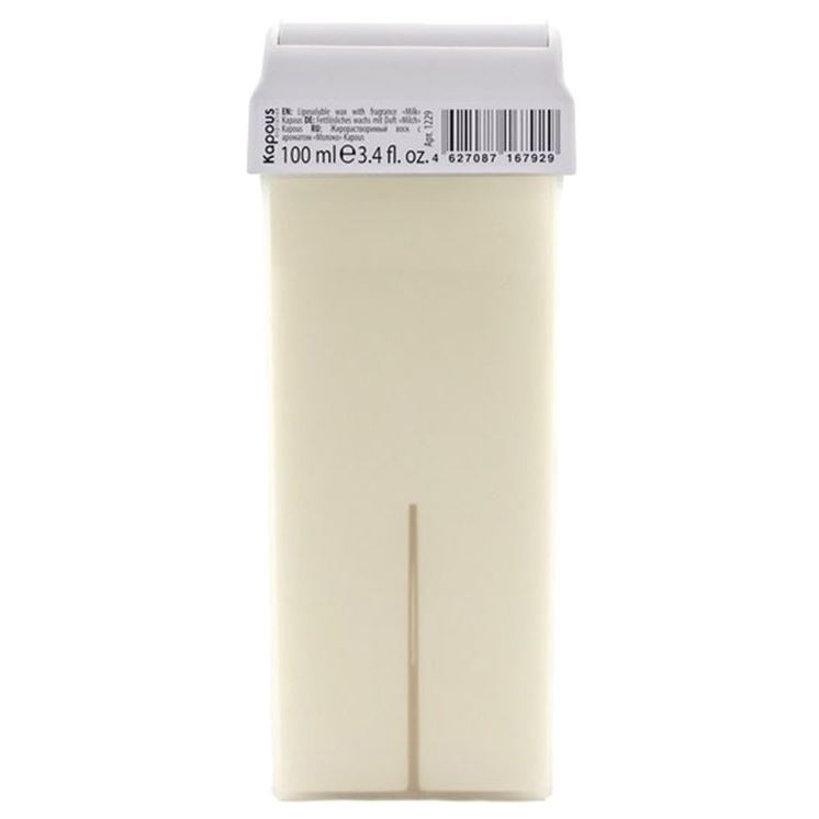 Kapous Professional Depilation Воск в кассетах Молоко с широким роликом Жирорастворимый воск "С ароматом Молока" широкий ролик