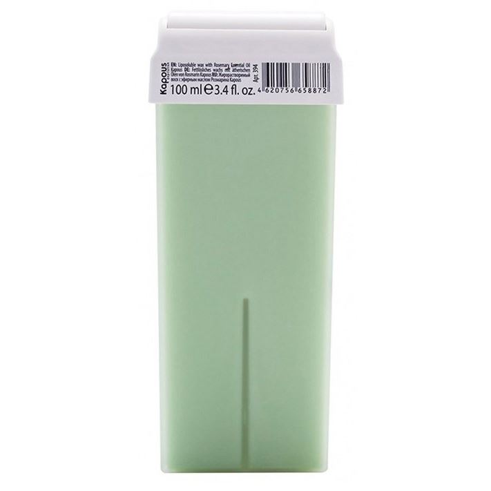 Kapous Professional Depilation Воск в кассетах с эфирным маслом Розмарина  Жирорастворимый воск с эфирным маслом Розмарина с широким роликом