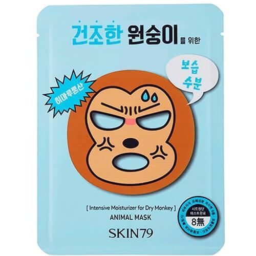 Skin79  Face Care Animal Mask Intensive Moisturizer For Dry Monkey Тканевая маска для сухой кожи Обезьянка