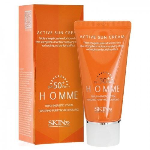 Skin79  Face Care Homme Active Sun Cream SPF50+ PA+++ Солнцезащитный крем для мужчин