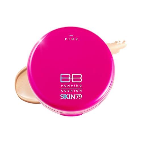Skin79 BB & CC Cream Pink BB Pumping Cushion SPF50 PA+++ Компактный ВВ кушон тройного действия