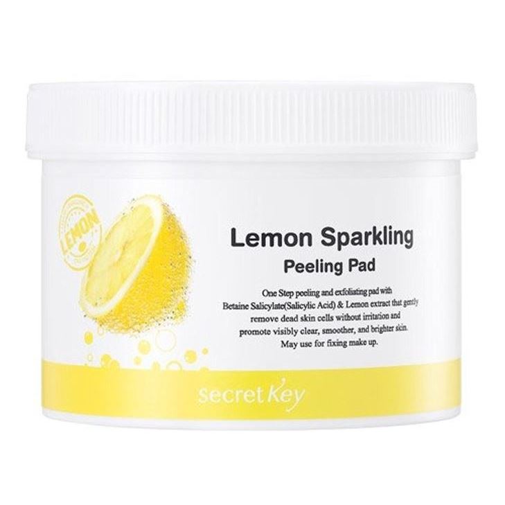 Secret Key Cleansing Lemon Sparkling Peeling Pad Пилинг-Диски для лица с экстрактом лимона 