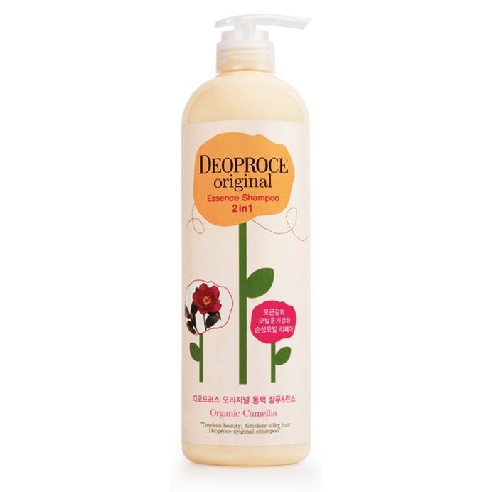 Deoproce Hair Care Original Essence 2 in 1 Shampoo Camellia Шампунь-бальзам 2 в 1 с маслом Камелии