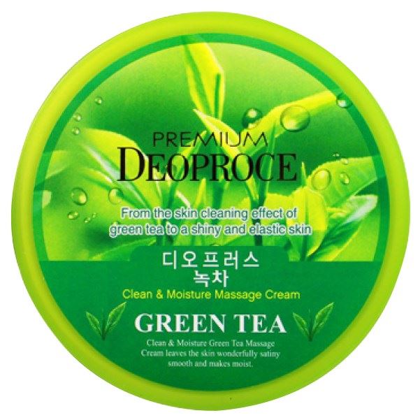 Deoproce Creams  Premium Clean & Moisture Green Tea Massage Cream Крем массажный с экстрактом зеленого чая
