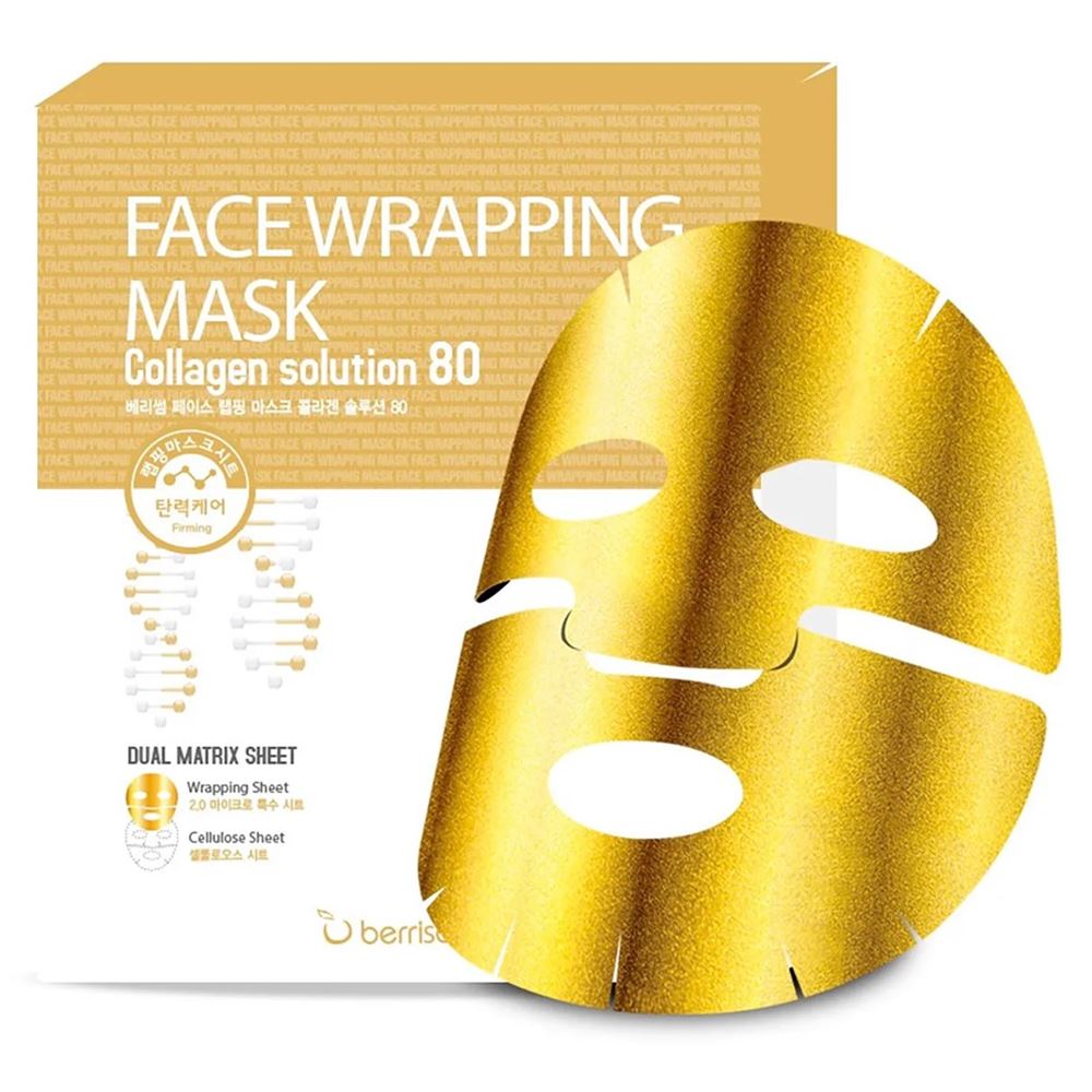 Berrisom Face Care Face Wrapping Mask Collagen Solution 80 Маска-обертывание для лица с коллагеном