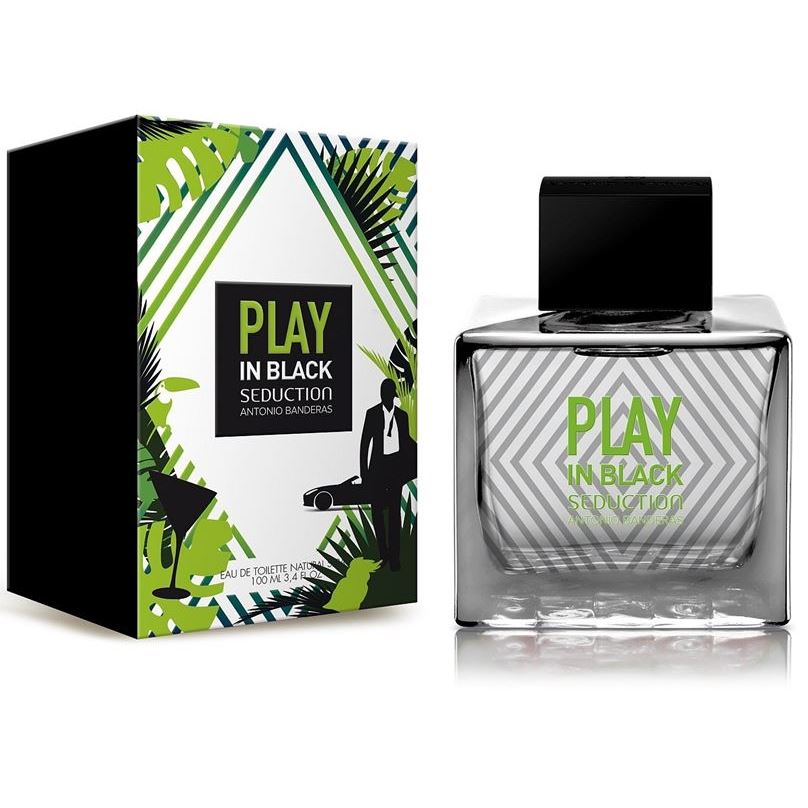 Antonio Banderas Fragrance Play In Black Seduction For Men Современный, незабываемый, динамичный аромат для мужчин