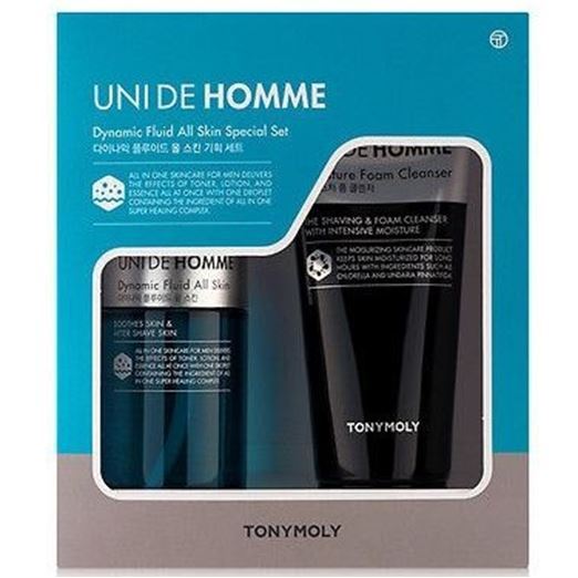 Tony Moly Homme Uni De Homme Dynamic Set Набор для мужчин: флюид, очищающая пенка
