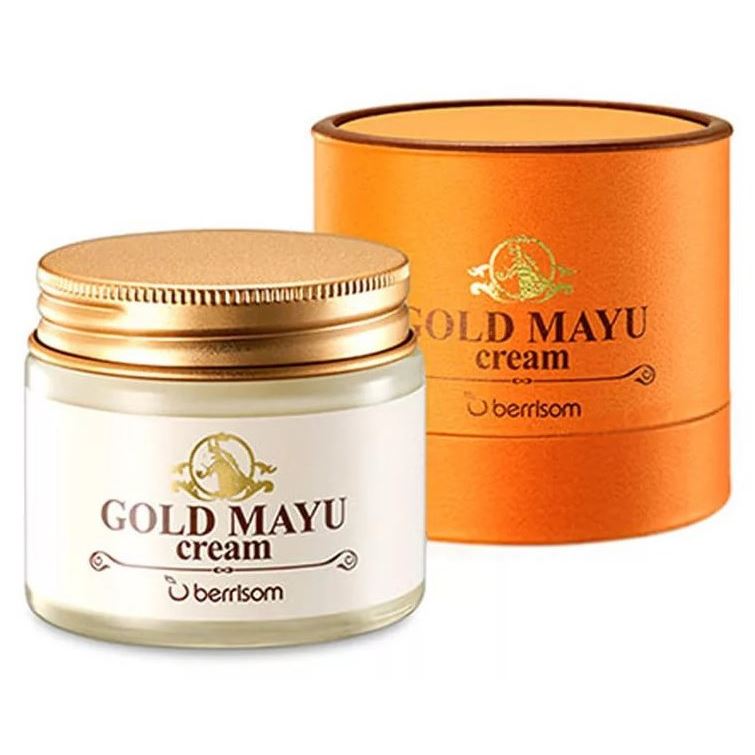Berrisom Face Care Gold Mayu Cream Крем для лица с лошадиным жиром