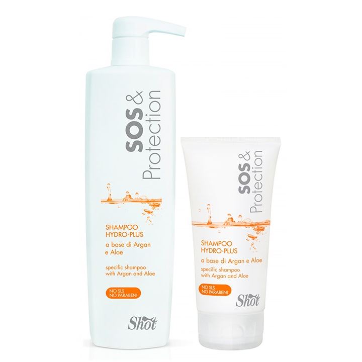Shot SOS&Protection Shampoo Hydro-Plus Суперувлажняющий шампунь с аргановым маслом