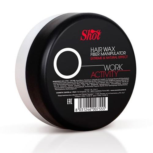 Shot Work Activity Hair Wax Fiber Manipulator Extreme & Natural Effect Воск-манипулятор с экстремальным и натуральным эффектом