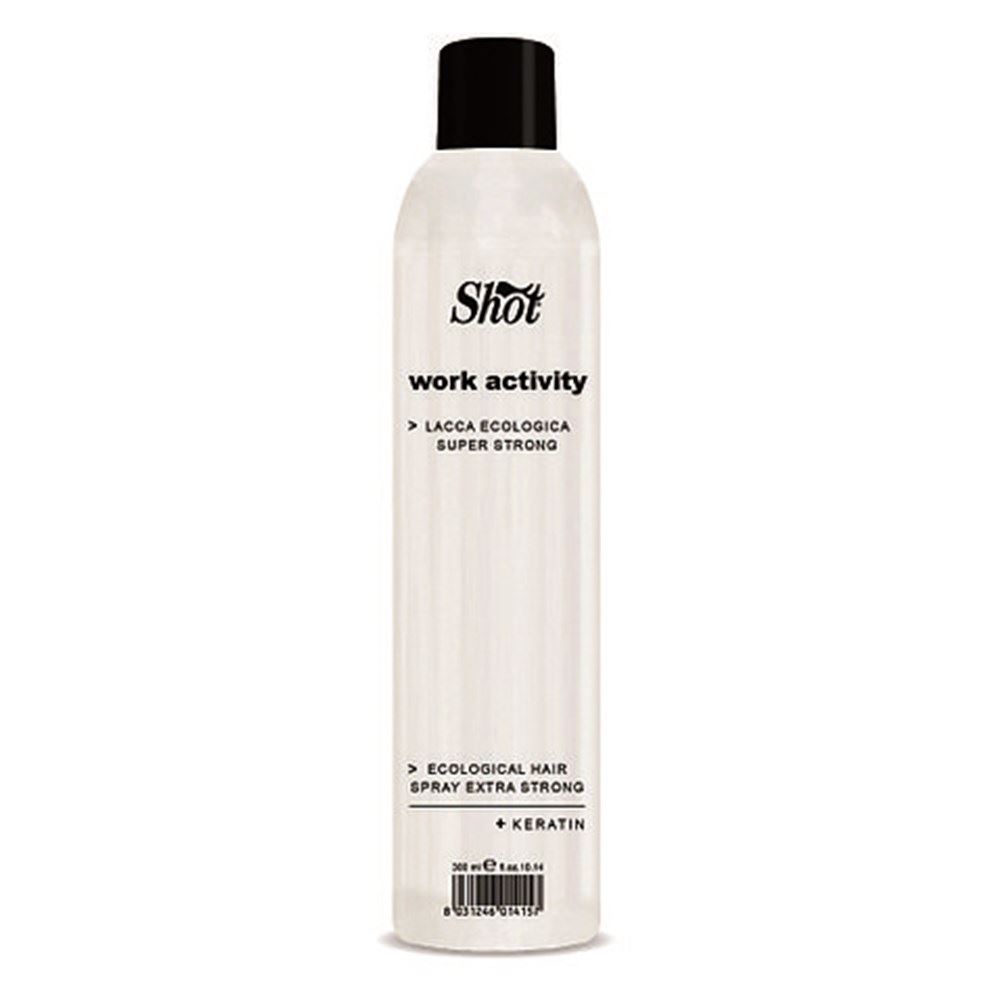 Shot Work Activity Ecological Hairspray Extra Strong Экологический лак для волос супер-сильной фиксации