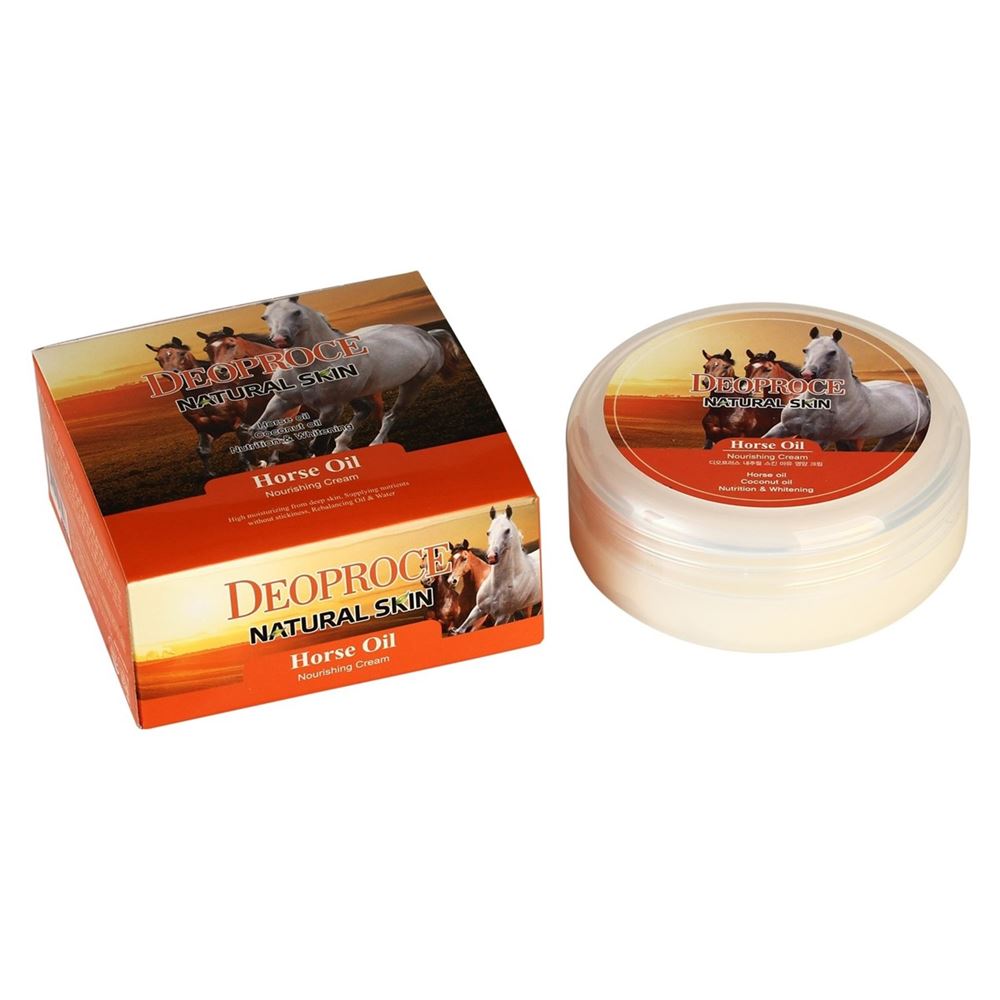 Deoproce Natural Skin Horse Oil Nourishing Cream Крем для лица и тела на основе лошадиного жира