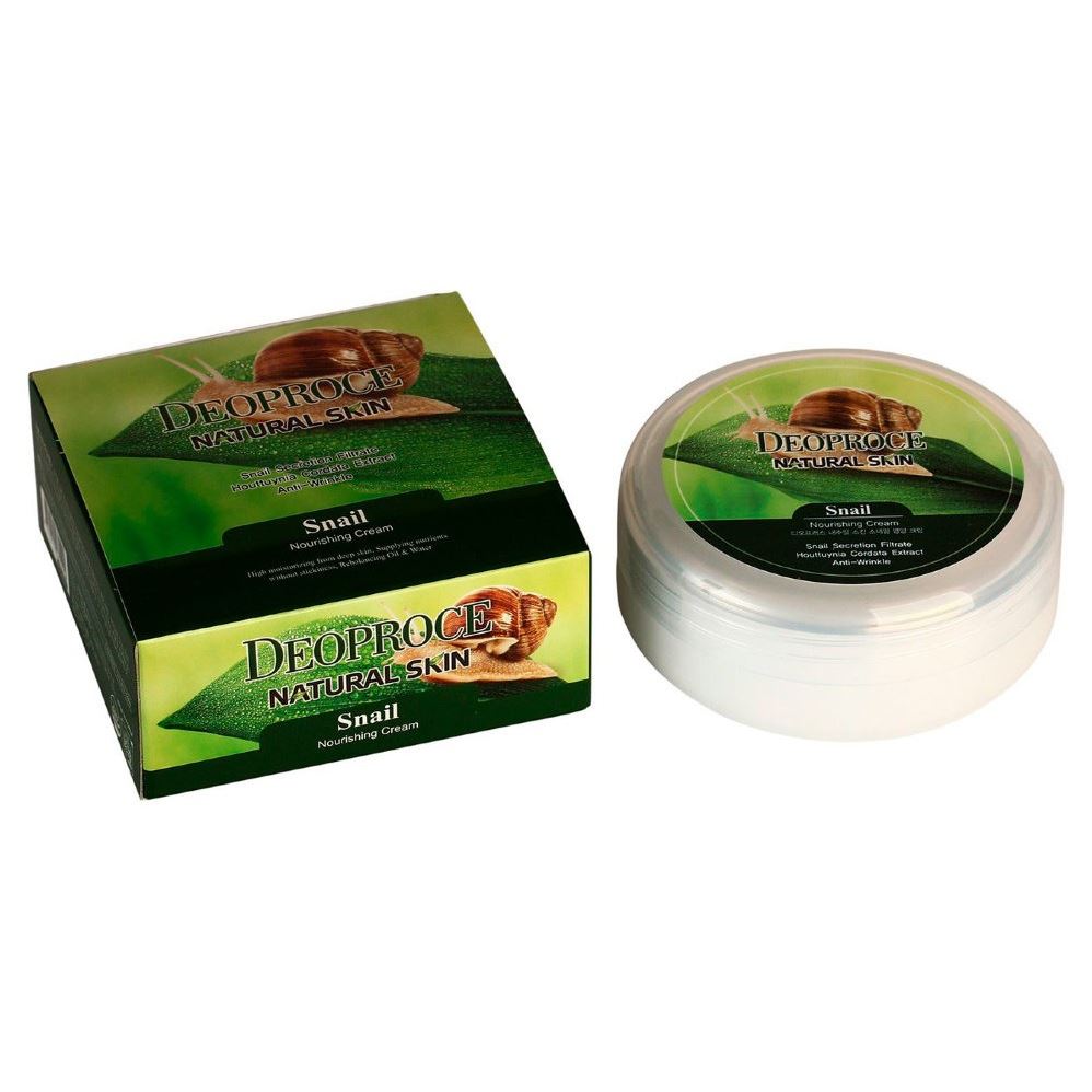 Deoproce Natural Skin Snail Nourishing Cream Омолаживающий питательный крем для лица и тела с экстрактом улитки