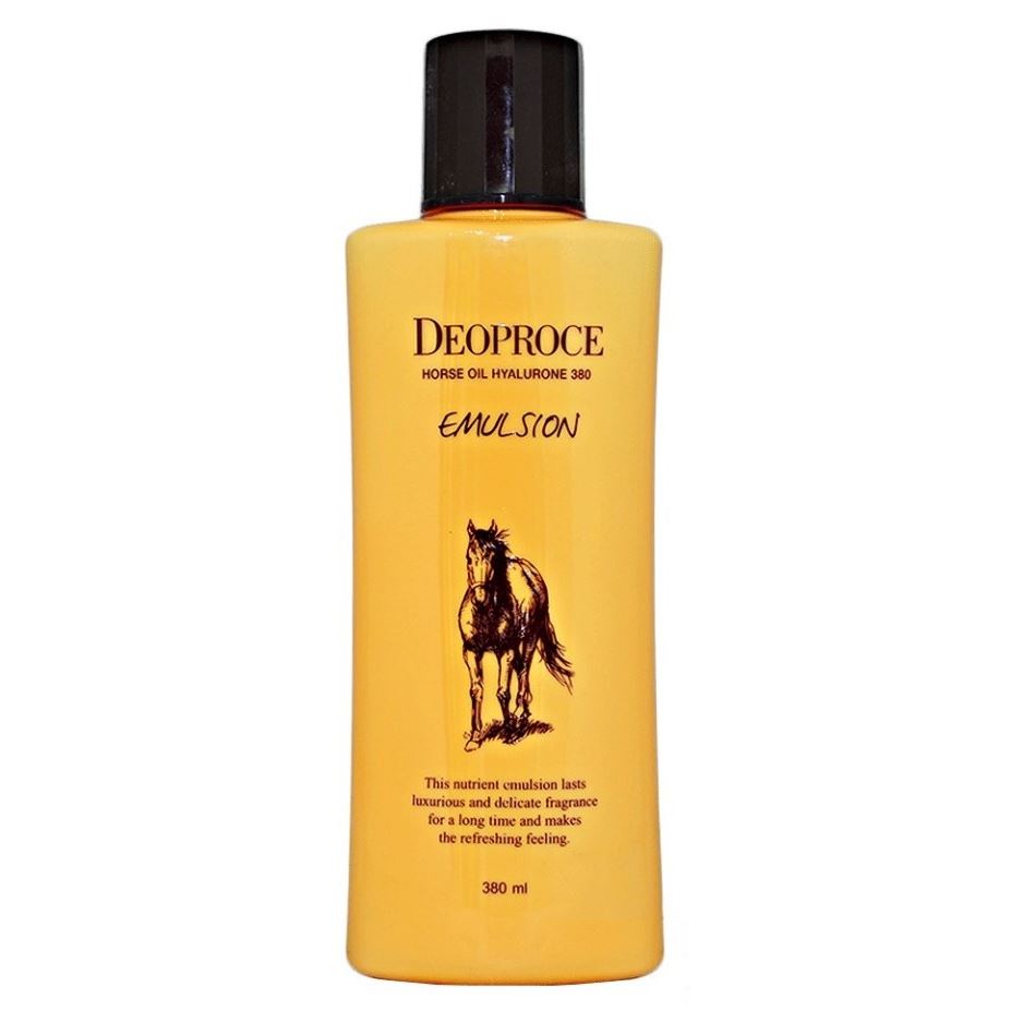 Deoproce Natural Skin Horse Oil Hyalurone Emulsion  Питательная эмульсия с гиалуроновой кислотой и лошадиным жиром