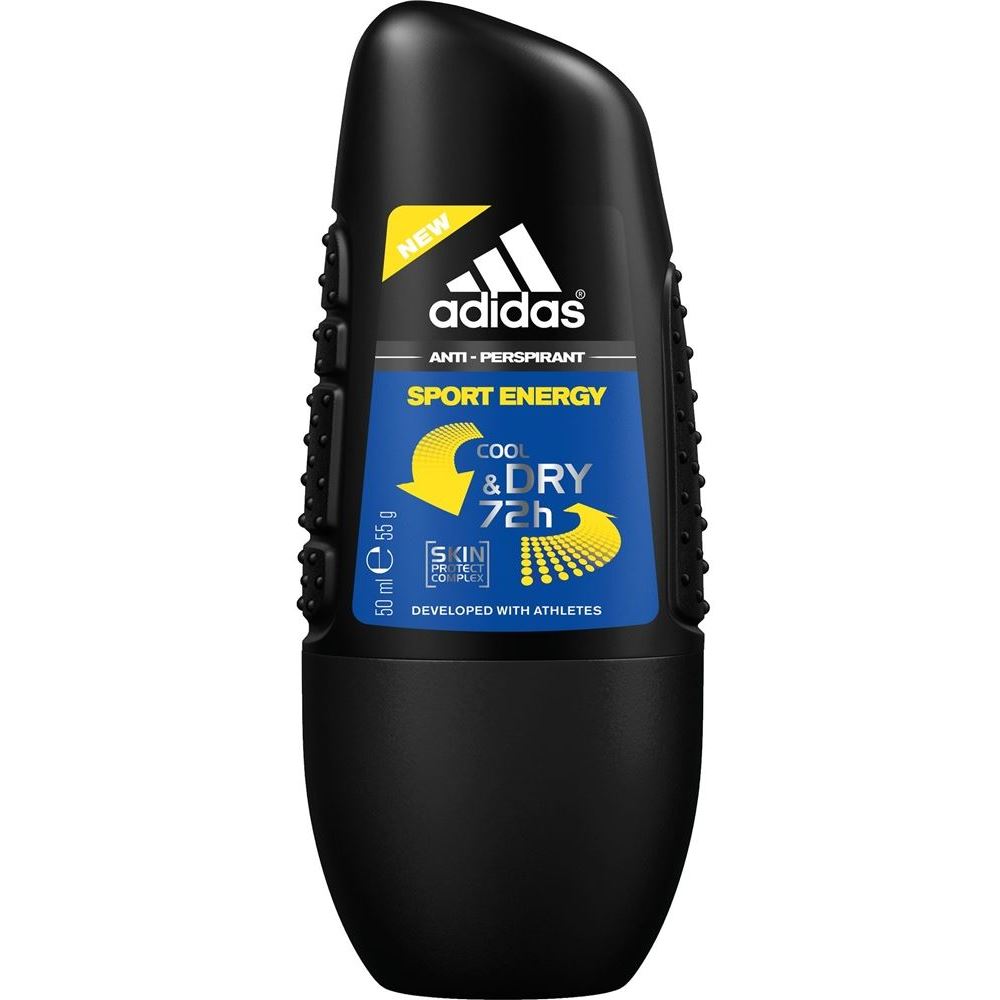 Adidas Fragrance Anti-Perspirant Roll-Ons Male Cool&Dry Sport Energy Роликовый антиперспирант для мужчин Энергия спорта