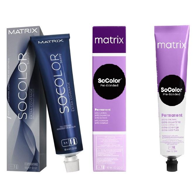 Matrix Coloring Hair SOCOLOR.beauty Extra.Coverage Стойкая крем-краска для седых волос - 100% покрытие седины